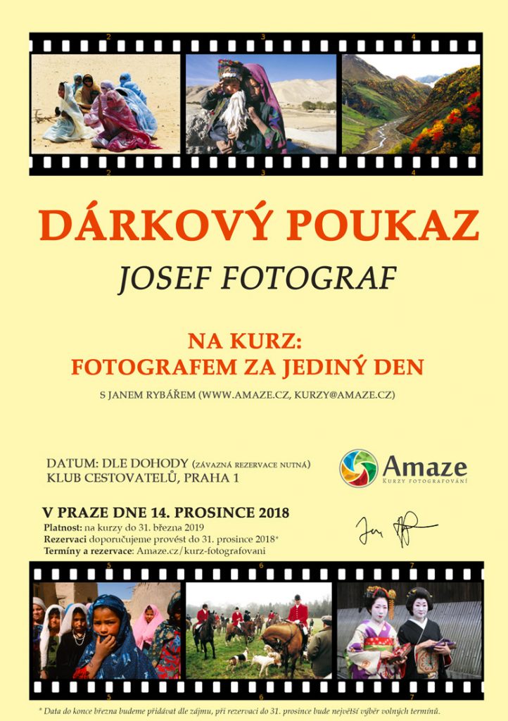 kurz fotografování - dárkový poukaz