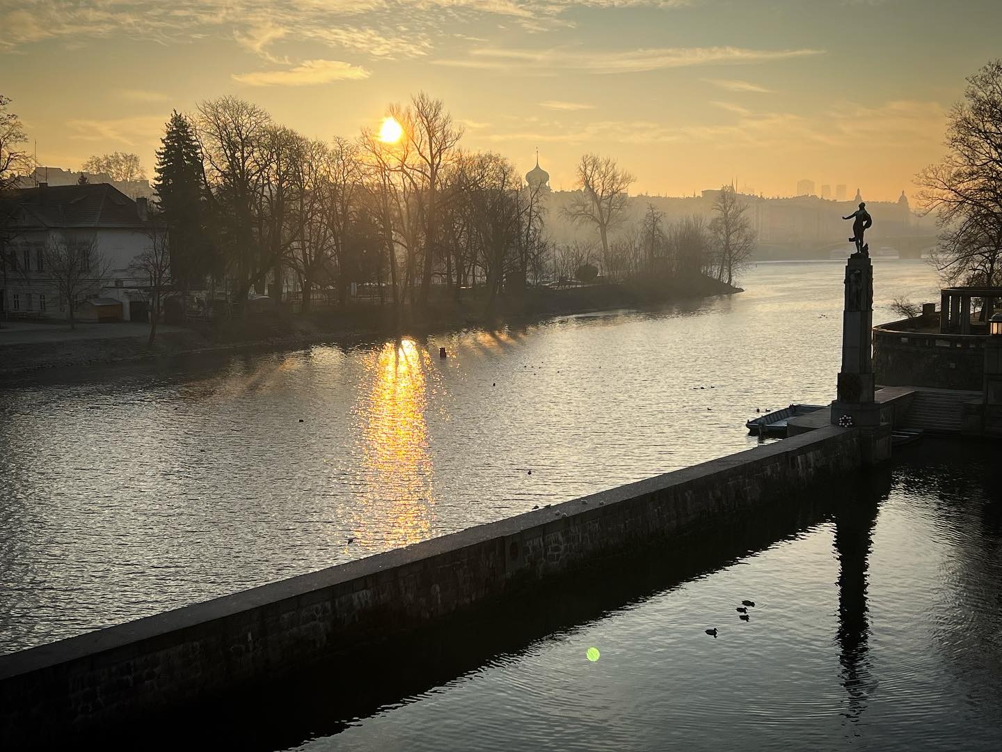 good morning from #freezing #prague just #now #winter #walk #travelphotography #travel #rivel #czechrepublic #shotoniphone #nofilter #iphone13pro