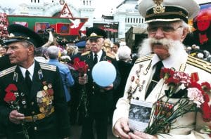 Ruští veteráni, Moskva, foto Jan Rybář