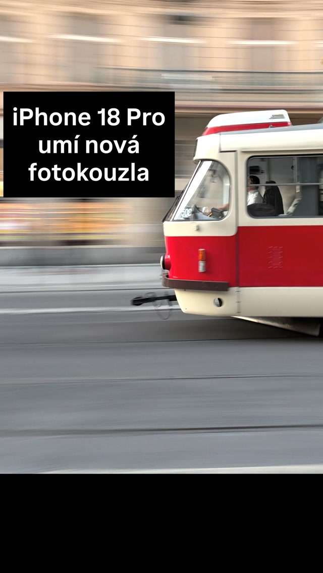 Tohle je velká věc: iPhone 18 Pro má manuální nastavení foťáku. A dá se s tím skvěle hrát - nastavte čas na 1/15 s, sledujte (třeba) tramvaj a ve správnou chvíli stiskněte spoušť. Vypadá to skvěle. Chce to trochu cviku, ale stojí to za to. A říká se tomu panning.
#iphone18pro #panning #iphone